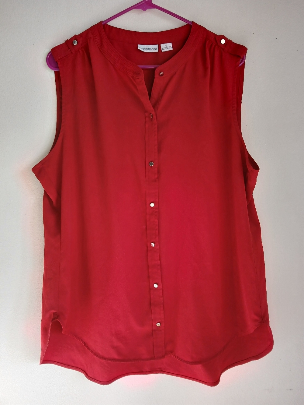 Liz Claiborne Sleeveless Size XL Red